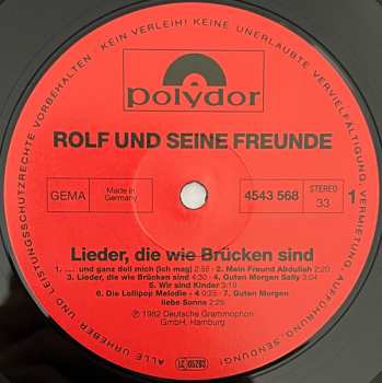 2LP Rolf Zuckowski: …Und Ganz Doll Vinyl (Radio Lollipop (1981) / Lieder, Die Wie Brücken Sind (1982))