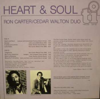 LP Ron Carter / Cedar Walton Duo: Heart & Soul