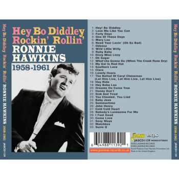 CD Ronnie Hawkins: Hey Bo Diddley - Rockin' Rollin' Ronnie Hawkins, 1958-1961