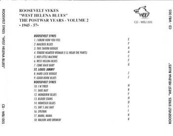 CD Roosevelt Sykes: West Helena Blues (The Postwar Years Volume 2 1945-57)