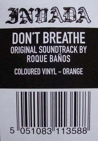 2LP Roque Baños: Don't Breathe - Original Motion Picture Soundtrack CLR