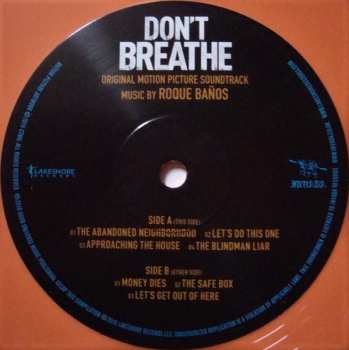 2LP Roque Baños: Don't Breathe - Original Motion Picture Soundtrack CLR