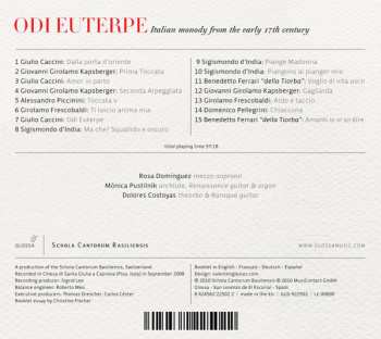 CD Mónica Pustilnik: Odi Euterpe - Italian Monody From The Early 17th Century
