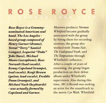 CD Rose Royce: Stronger Than Ever