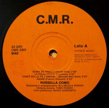 LP Rossella Como: Roma Folk