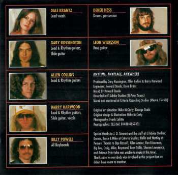 2CD Rossington Collins Band: Anytime, Anyplace, Anywhere / This Is The Way
