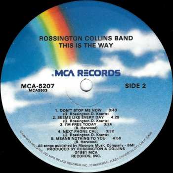 LP Rossington Collins Band: This Is The Way