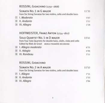 SACD Gioacchino Rossini: String Sonatas Nos 1 – 3 / Solo Quartets Nos 1 & 2