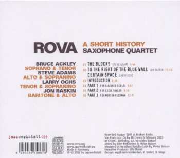 CD Rova Saxophone Quartet: A Short History