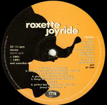 LP Roxette: Joyride
