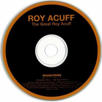 CD Roy Acuff: The Great Roy Acuff