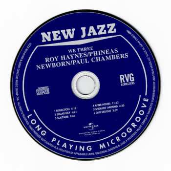 CD Phineas Newborn Jr.: We Three LTD