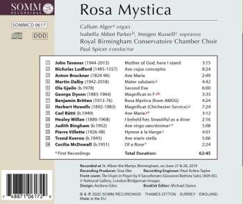 CD Paul Spicer: Rosa Mystica: Musical Portraits Of The Blessed Virgin Mary