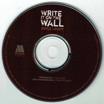 CD Royce Lovett: Write It On The Wall