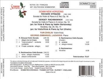 CD Richard Strauss: Sonata For Violin & Piano, Op. 18 ; Sonata For Cello & Piano, Op. 19