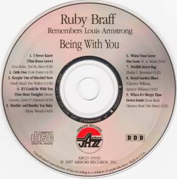 CD Ruby Braff: Ruby Braff Remembers Louis Armstrong: Being With You