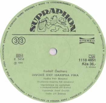 2LP Rudolf Čechura: Divoké Sny Maxipsa Fíka