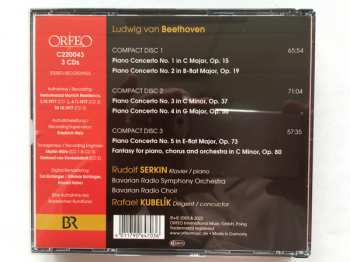 3CD Rafael Kubelik: Beethoven The Piano Concertos Choral Fantasy Op. 80
