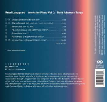 SACD Rued Langgaard: Piano Works Vol. 2