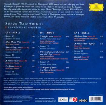 2LP Rufus Wainwright: Take All My Loves: 9 Shakespeare Sonnets