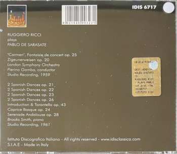 CD Pablo De Sarasate: Carmen Fantaisie / Zigeunerweisen, Spanish Dances Op.21, 22, 23, 26 / Caprice Basque / Serenade Andalouse 