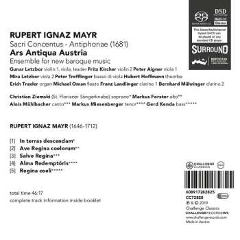 SACD Ars Antiqua Austria: Sacri Consentus - Antiphone 1681