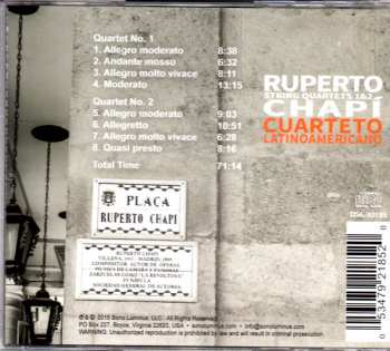 CD Ruperto Chapi: String Quartets 1 & 2