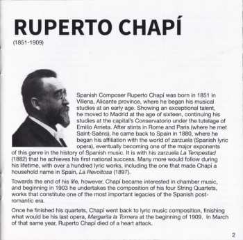 CD Ruperto Chapi: String Quartets 3&4