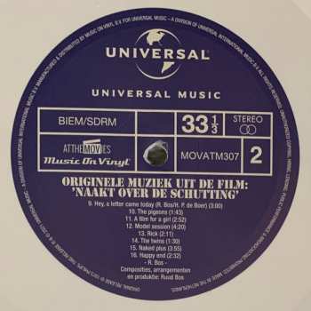 LP Ruud Bos: Naakt Over De Schutting (Originele Muziek Uit De Film) CLR | LTD | NUM