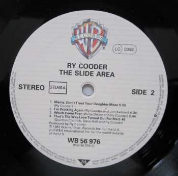 LP Ry Cooder: The Slide Area