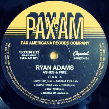 LP Ryan Adams: Ashes & Fire