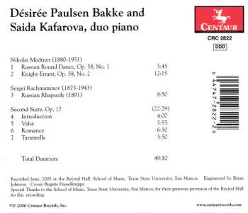 CD Saida Kafarova: Rachmaninoff & Medtner: Duo-Piano