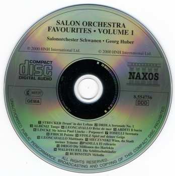 CD Salonorchester Schwanen: Salon Orchestra Favourites. Volume 1