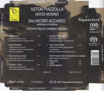 SACD Astor Piazzolla: Adios Nonino