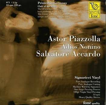 Album Salvatore Accardo: Astor Piazzola Adios Nonino