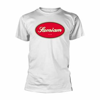 Merch Samiam: Tričko Oval Logo Samiam - White (organic Ts)