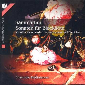 Album Giuseppe Sammartini: Sonaten Für Blockflöte · Sonatas For Recorder · Sonates Pour La Flûte À Bec