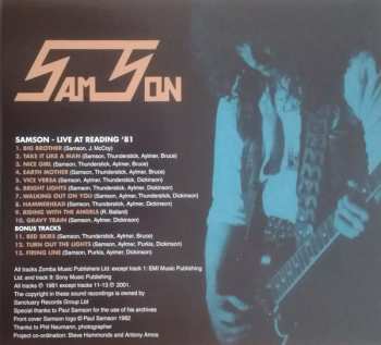 CD Samson: Live At Reading '81 DIGI