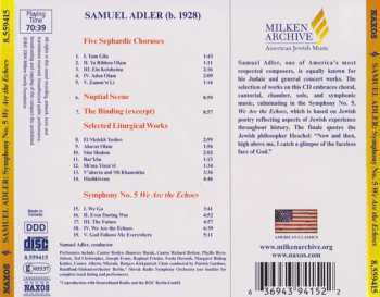 CD Samuel Adler: Symphony No. 5  We Are The Echoes