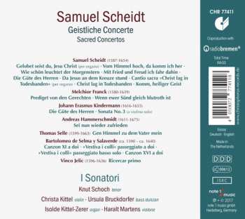 CD Samuel Scheidt: Geistliche Konzerte - Sacred Concertos