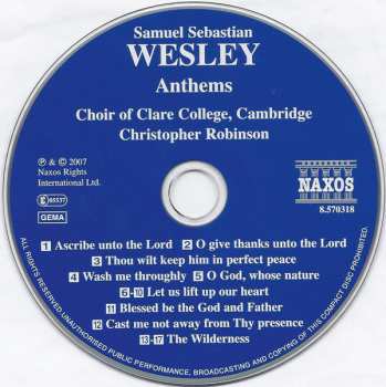 CD The Choir Of Clare College: Anthems • Let Us Lift Up Our Heart • The Wilderness
