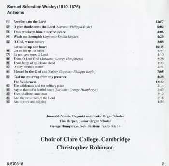 CD The Choir Of Clare College: Anthems • Let Us Lift Up Our Heart • The Wilderness