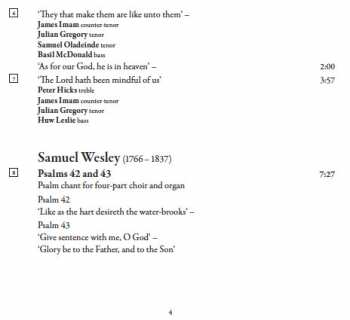 CD St. John's College Choir: Ascribe Unto The Lord - Sacred Choral Works