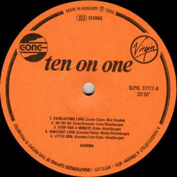LP Sandra: Ten On One (The Singles)