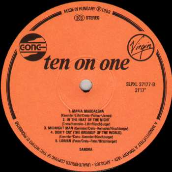LP Sandra: Ten On One (The Singles)