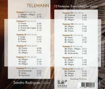 CD Georg Philipp Telemann: 12 Fantasias Transcribed For Guitar