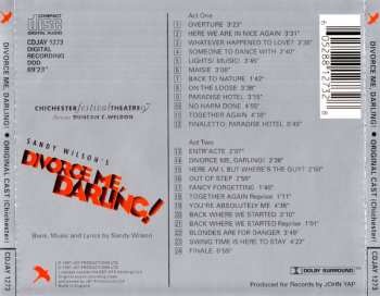 CD Sandy Wilson: Divorce Me, Darling! (Original Cast Recording) [Chichester]