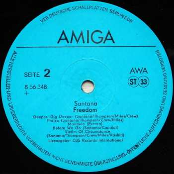 LP Santana: Freedom