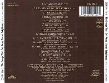 CD Sarah Brightman: The Songs That Got Away