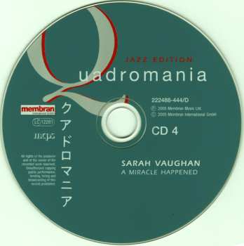 4CD Sarah Vaughan: A Miracle Happened